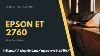 Epson ET 2760 | All-in-One | Setup | Printer Tech Support