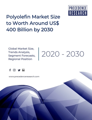 Polyolefin Market Size to Worth Around US$ 400 Billion by 2030