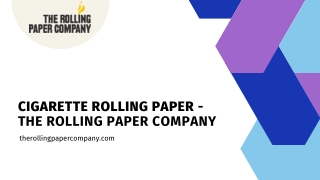 The Rolling Paper Company - Home to the Best Custom Rolling Papers in India