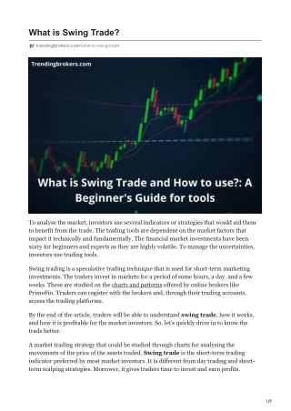 What is Swing Trade