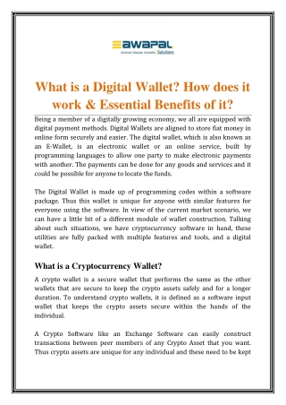 What is a Digital Wallet? How does it work & Essential Benefits of it?