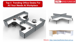 Top 5 Trending Office Desks For All Your Needs At Workplace