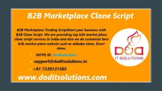 Readymade B2B Marketplace Clone Script - DOD IT Solutions