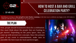 How to Host a Bar and Grill Celebration Party?