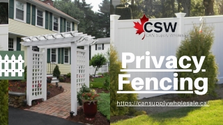 Top – Quality Privacy Fencing | CSW