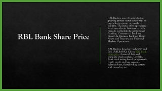 rbl-bank-share-price