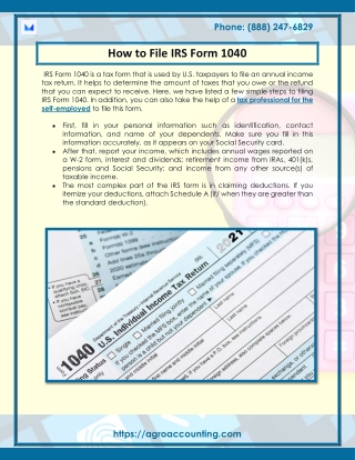 How to File IRS Form 1040
