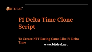 Launch Your Own NFT Based Car Racing Game like F1 Delta Time - F1 Delta Time Clo