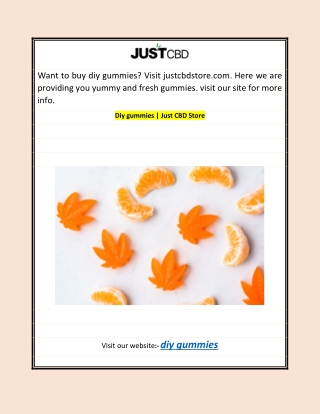 Diy gummies | Just CBD Store