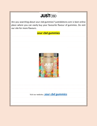 sour cbd gummies