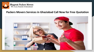 Packers Movers Services in Ghaziabad Call Now for Free Quotation