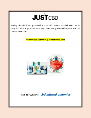 Cbd Infused Gummies | Justcbdstore.com