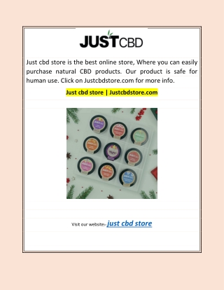 Just cbd store | Justcbdstore.com