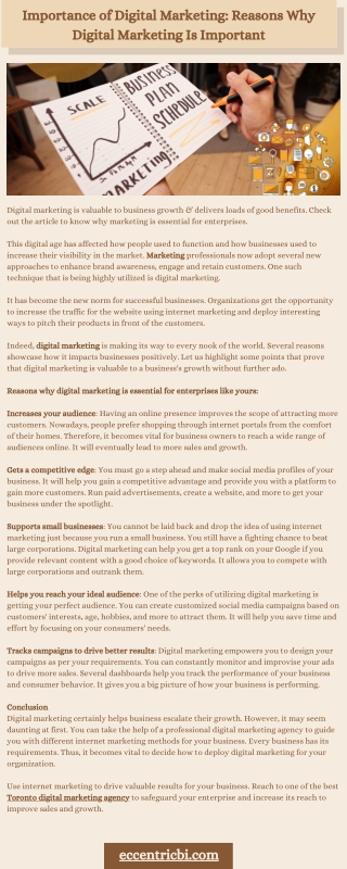 Importance of Digital Marketing Reasons Why Digital Marketing Is Important