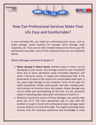 How Can Professional Services Make Your Life Easy and Comfortable?