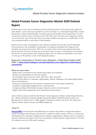 Prostate Cancer Diagnostics Market Insights, Leading Players and Forecast to 202