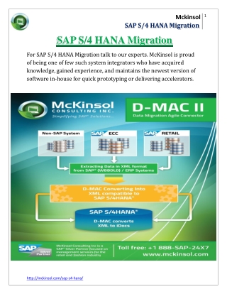 SAP S/4 HANA Migration