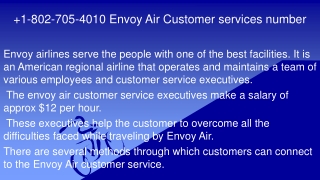 Envoy air customer services number