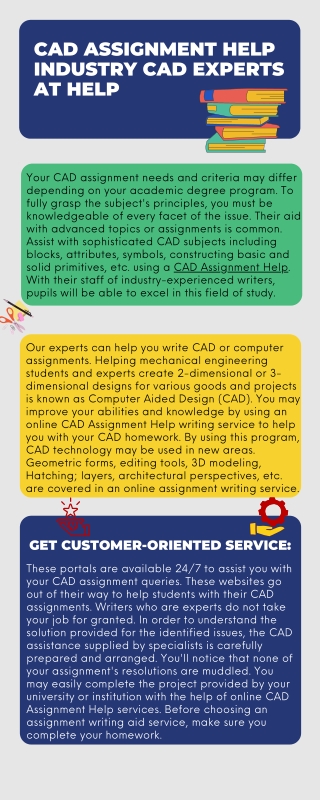CAD Assignment Help Industry CAD Experts at your Help