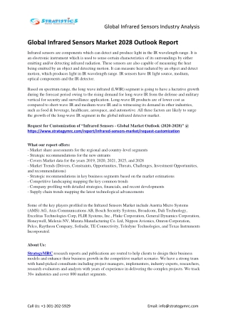 Asia Pacific to see major growth in Global Infrared Sensors Market