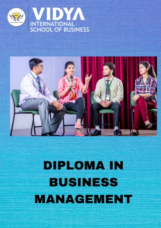 PGDM Programme | Diploma in Business Management