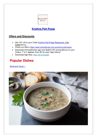 Krishna Pait Pooja Menu West Footscray, VIC – 5% off