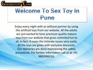 Welcome To Sex Toy In Pune - Goldsextoy