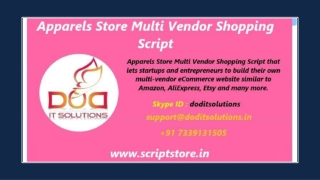 Readymade Apparels Store Multi Vendor Script - DOD IT Solutions