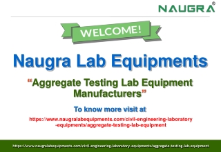 Aggregate Testing Lab Equipment Manufacturers
