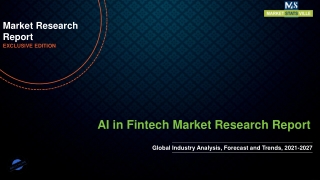 AI in Fintech Market to Reflect a Holistic Expansion during the Assessment Peri
