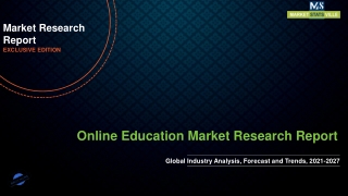 Online Education Market Is Booming Worldwide Business Forecast 2027
