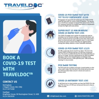Book a Covid-19 Test with TravelDoc™