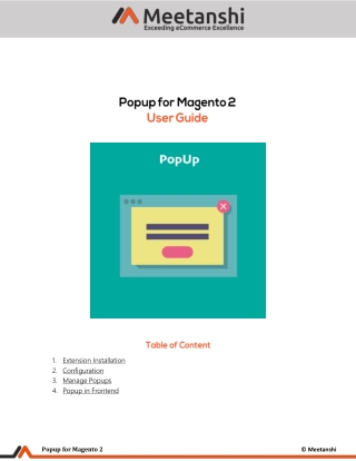 Magento 2 PopUp