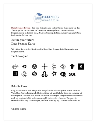 Data Science lernen