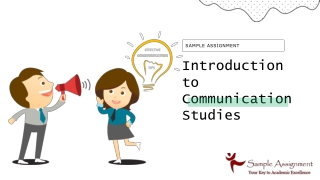A Brief Introduction to Communication Studies | Sample Assignment