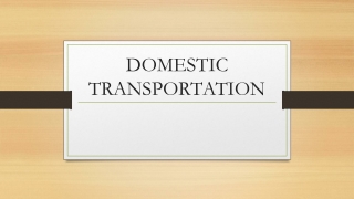 Domestic Transportation