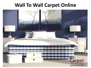 Wall To Wall Carpet Online