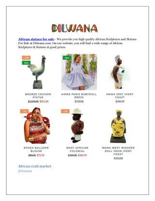 African statues for sale