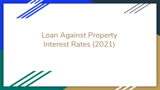 Loan Against Property Interest Rate