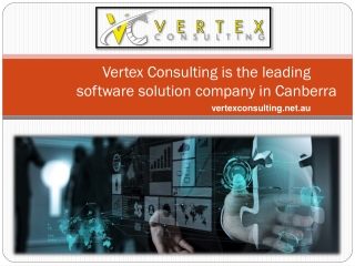 Vertex Consulting is the leading software solution company in Canberra