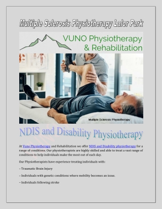 Multiple Sclerosis Physiotherapy Lalor Park