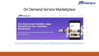On Demand Service Marketplace