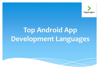 Top Android App Development Languages