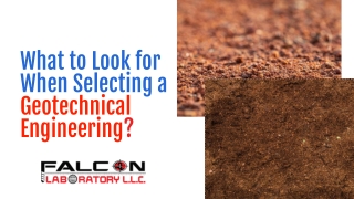 What to Look for When Selecting a Geotechnical Engineering?