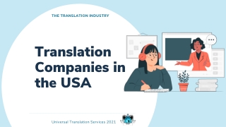 Translation Companies in the USA