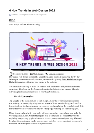 6 New Trends In Web Design 2022