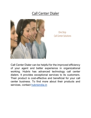 Call Center Dialer