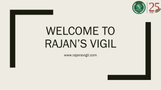 Acquire Best Security Guard at Rajan’s Vigil