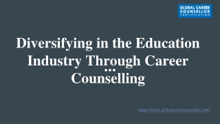 Diversifying in the Education Industry Through Career Counselling | Global Caree