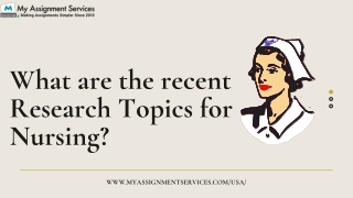 Copy of What are the recent Research Topics for Nursing